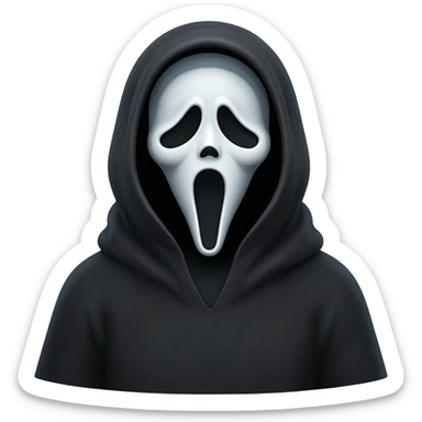 I want an emoji to add in my iPhone keyboard from ghostface, just the mask sticker