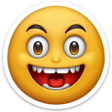 huge giant scary emoji sticker