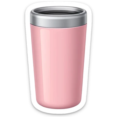 light pink simple modern tumbler  sticker