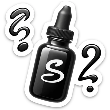 calligraphy ink sticker