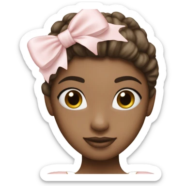 ballerina pink and white sticker