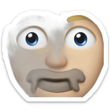 Vladimir poutine faisant un bisous à Marine Lepen sticker