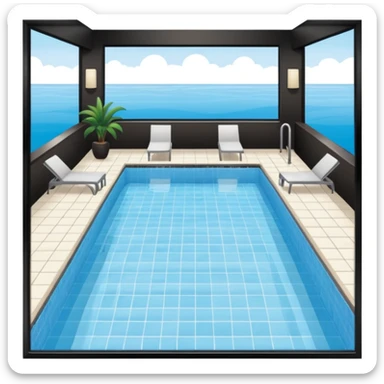 Hotel indoor Pool  sticker