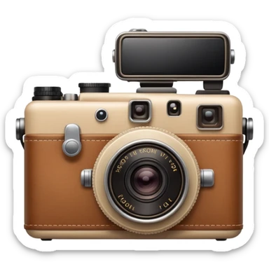 Appareil photo beige  sticker