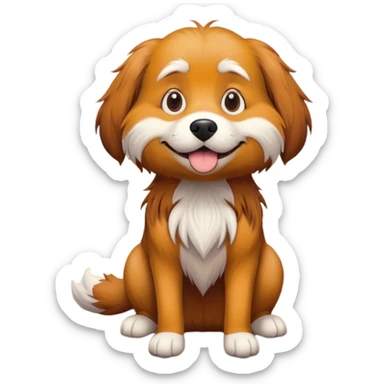 dog/lorax hybrid on wooden floorr sticker