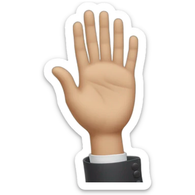 HR-manager Shows hands of the cross sticker