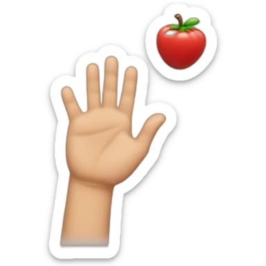 Move with hand sticker