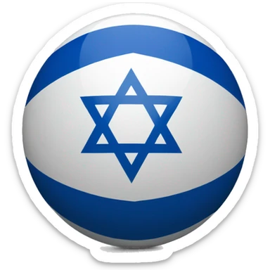 Israel Flag orb sticker