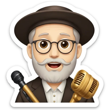 Rabbi singing  sticker