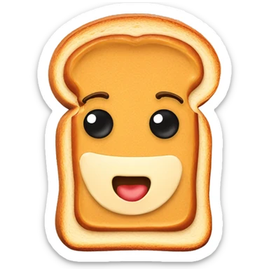 Peanut butter on toast sticker