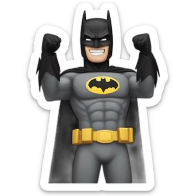 batman salutation sticker