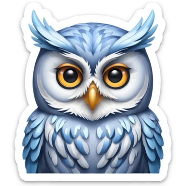 🦉 le mm hibou mais glacé  sticker