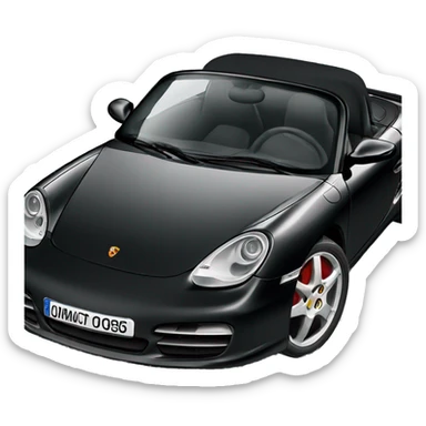 porsche boxster 987 black sticker