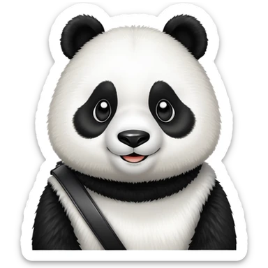 panda wearing Balenciaga  sticker