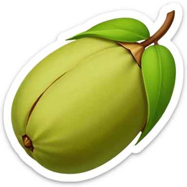 raw pistachio reverse colours sticker