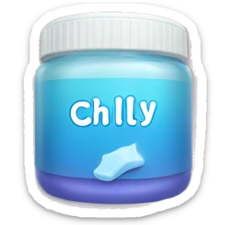 gel with label that says "chilly" sticker