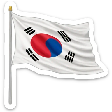 korean national flag sticker