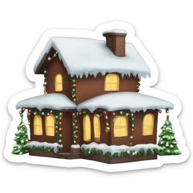 Christmas house sticker