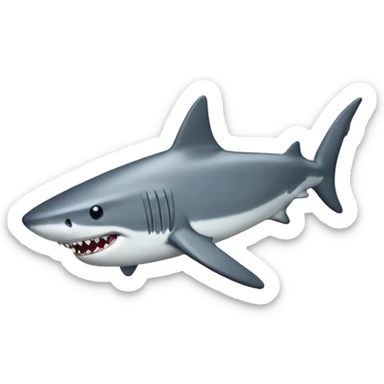 shark with panties sticker