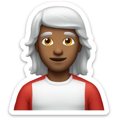 Brazilian man in red sticker