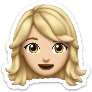 Taylor swifts saying happy birthday Shayla sticker