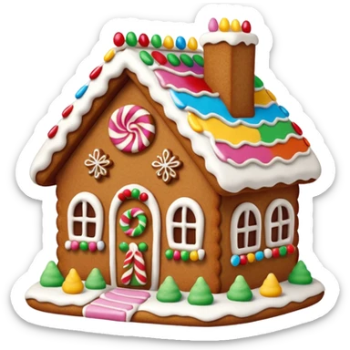 gingerbread house sticker