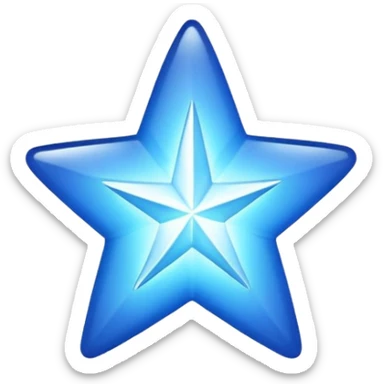 Shining star that’s blue  sticker