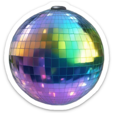Peace Mirror Disco ball sticker