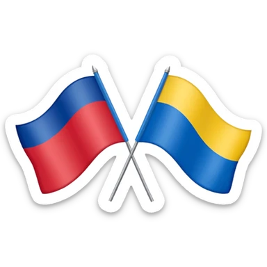 poland ukraine flag sticker