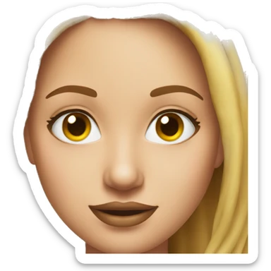 realistic bikini model portrait sticker