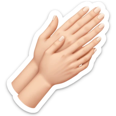 hand squeezing another hand sticker