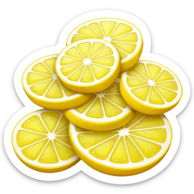 lemon and sugar pile sticker