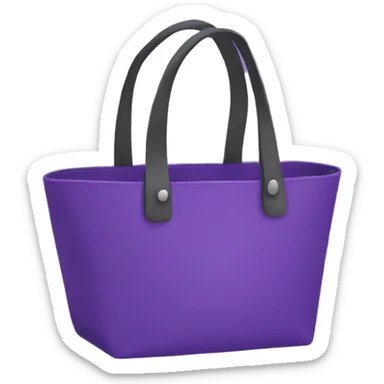 purple tote bag sticker