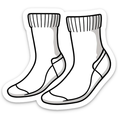 white athletic sock interior view showing the inside cushioned insole sticker