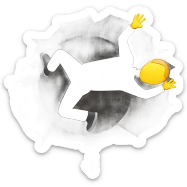 man falling in a hole emoji sticker