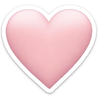 Pastel pink heart  sticker
