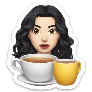 charli xcx spilling the tea sticker