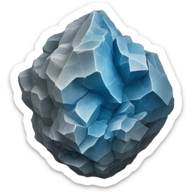 Blue and Grey mineral sticker