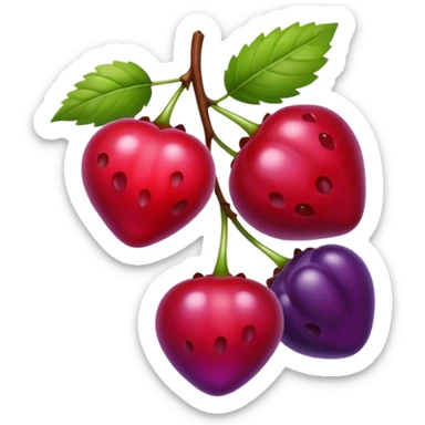 wild berries flavor  sticker