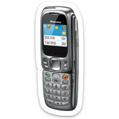 Y2k motorola flip-phone sticker
