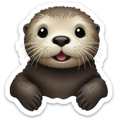Sea otter sticker