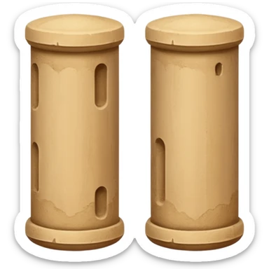 natural Sand Pillars sticker