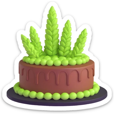 Los Angeles Kush cake sticker