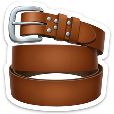 Leather belt emoji sticker
