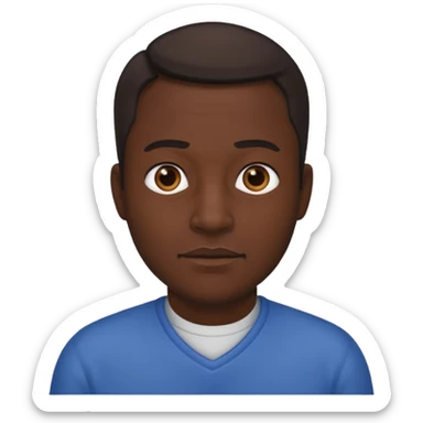 family dark skin one fatehr sticker