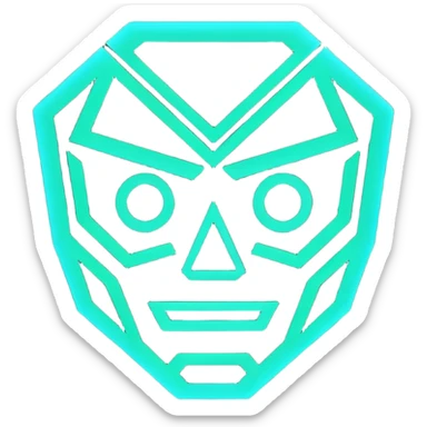 Create an image for VIBE25-04 80's retro Halloween Tron  sticker