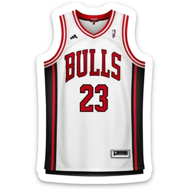 give me the chicago bulls jersey with the number 23 sticker
