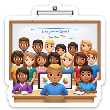 aula invertida contenido internacional sticker