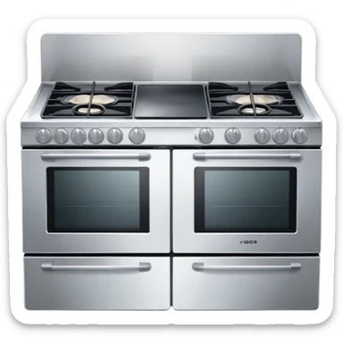 kitchen stove cooker with pots sticker