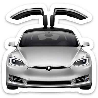 Tesla Model S - Tesla (Model Year: 2022) (Iconic colour: Silver) sticker